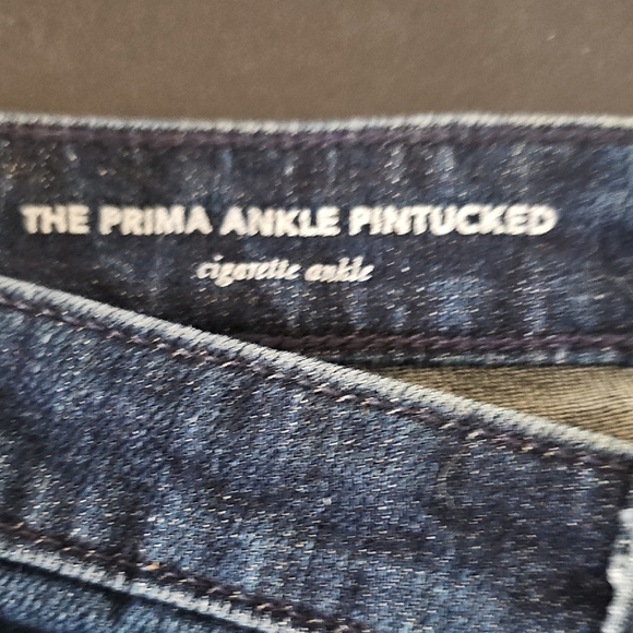 Adriano Goldschmied Prima Ankle Pintucked Indigo Pursuit Jeans Size 26 - Picture 4 of 11